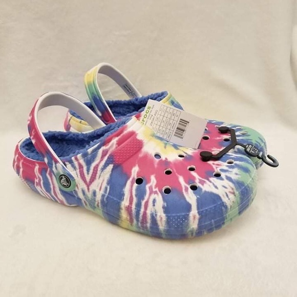 CROCS Shoes Mens 1 Classic Lined Tie Dye Croc Poshmark